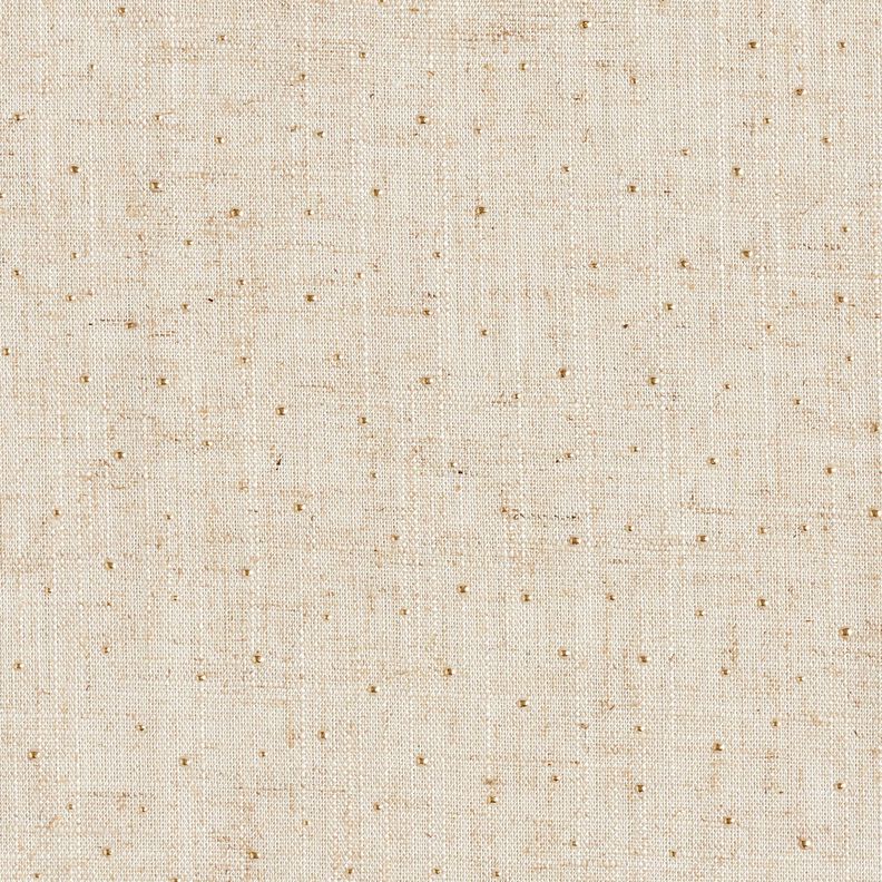 Viskose-h&oslash;r-miks glimmerprikker &ndash; mandel/gold metallic,  image number 1