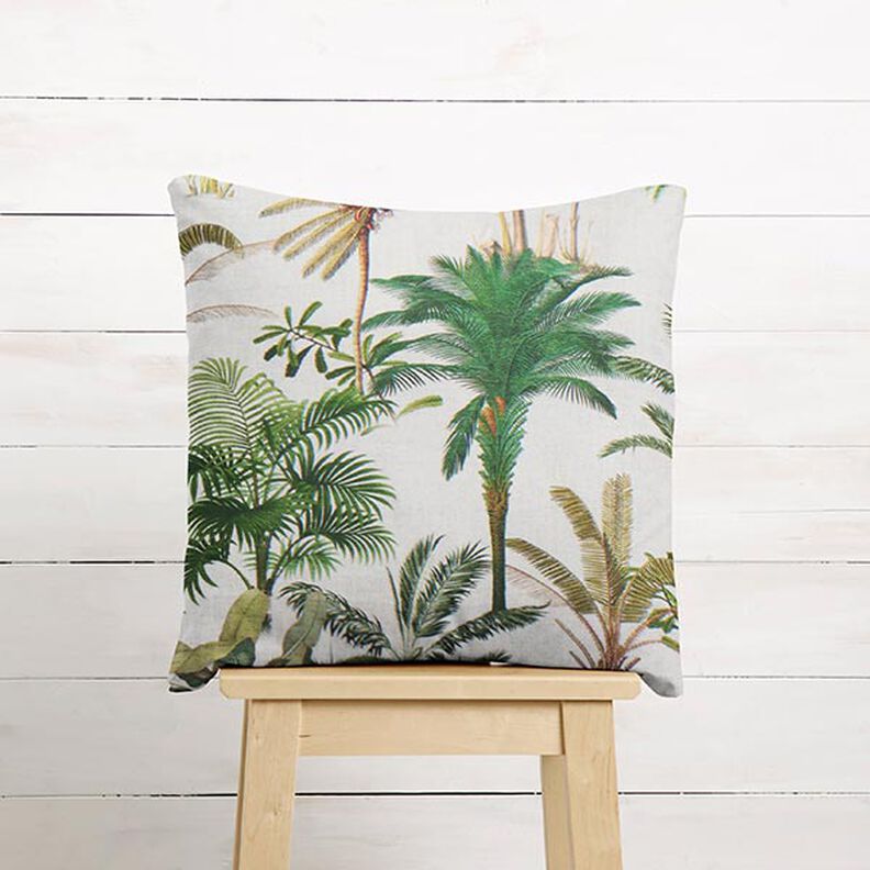 Outdoor stof Canvas palmer – natur/lys olivengrøn,  image number 10