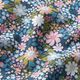 Økologisk bomuldspoplin blomsterhav – natblå,  thumbnail number 2