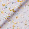 Bomuldspoplin fine blomster – pastelhyld/karrygul,  thumbnail number 4