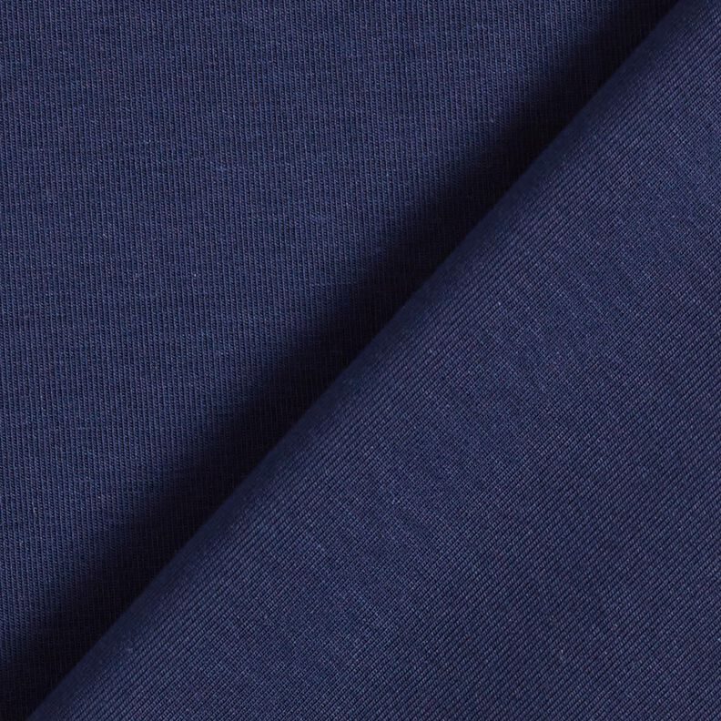 Viskosejersey ensfarvet – natblå,  image number 3