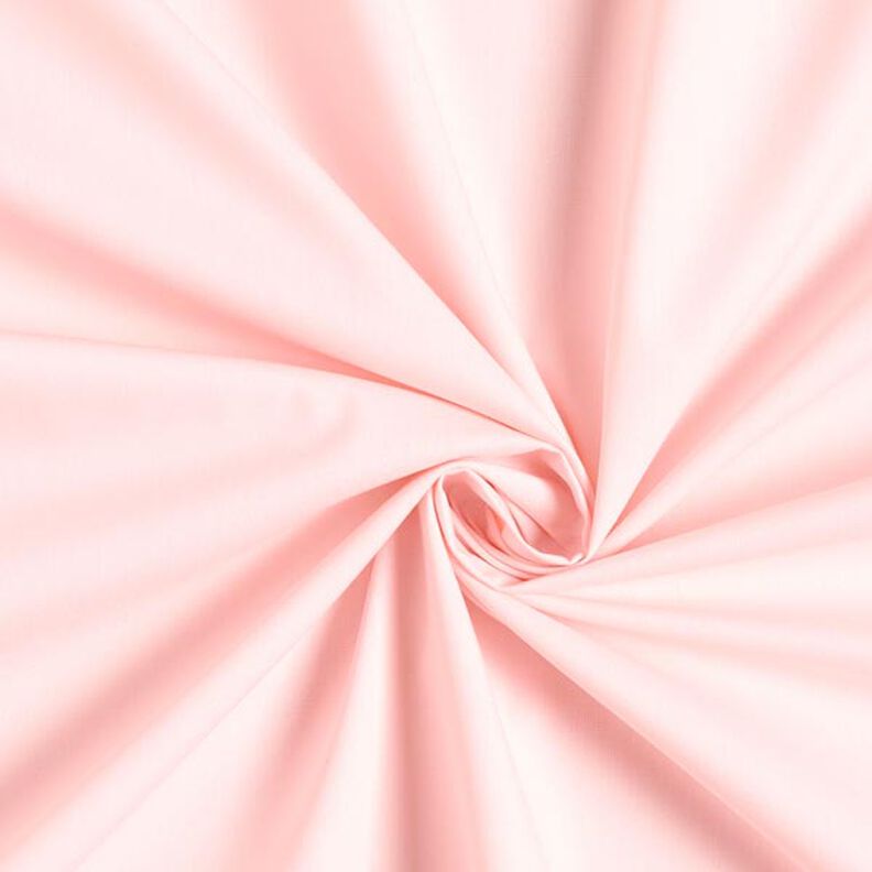 Bomuldspoplin Ensfarvet – rosa,  image number 1