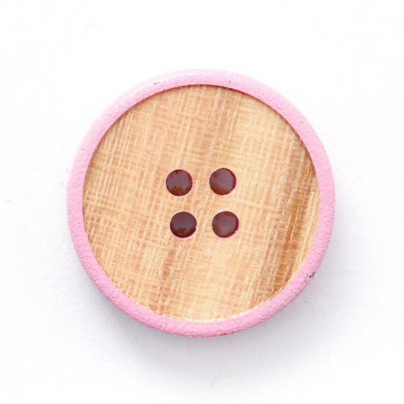 Træknap 4-hullet  – beige/rosa,  image number 1