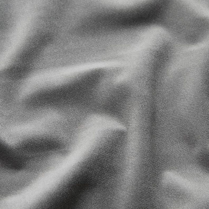Stretch-fløjl Fincord ensfarvet – grå,  image number 2