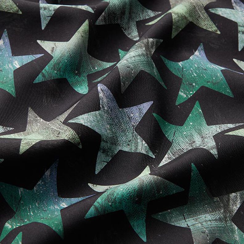 Softshell stjerner – sort/grøn,  image number 2