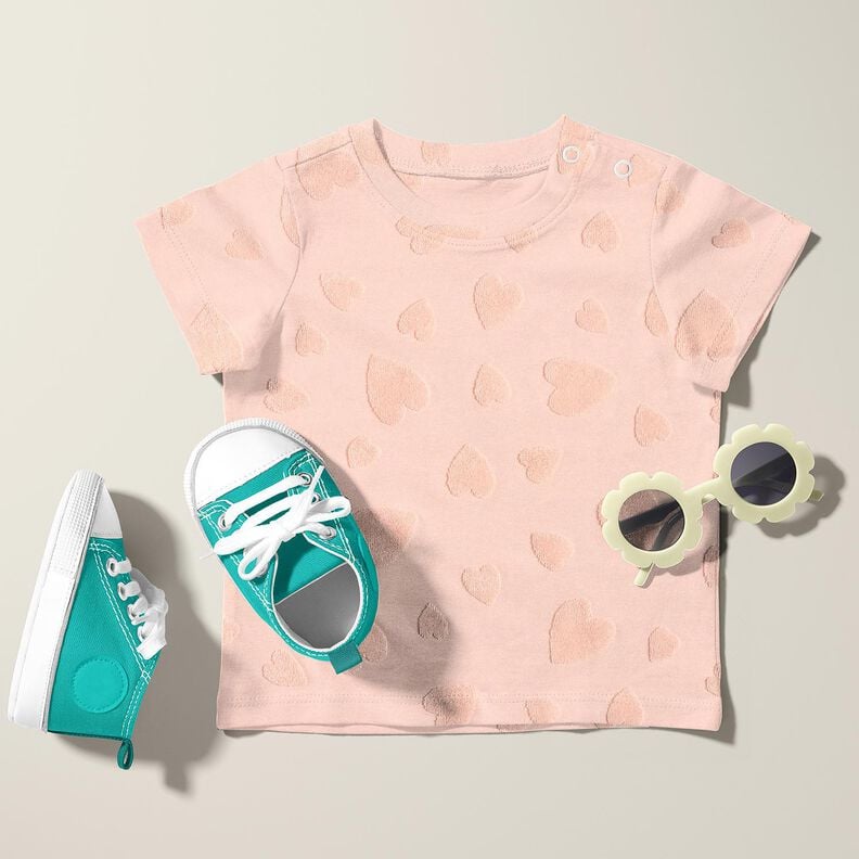 frottéjersey hjerter – rosé,  image number 7