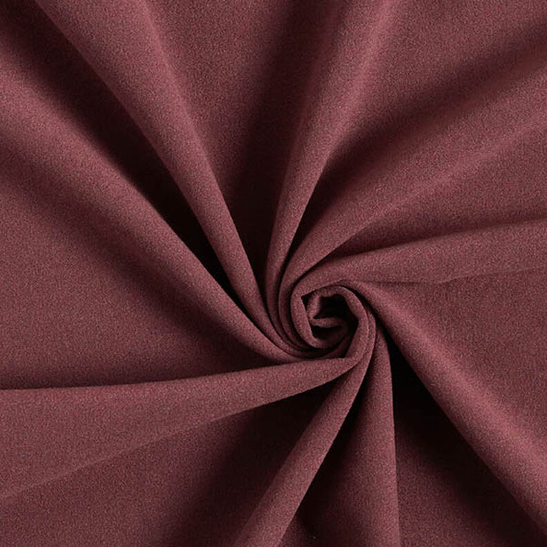 Frakkestof velour ensfarvet &ndash; merlot,  image number 1