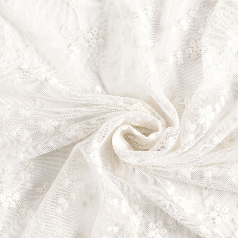 Tylblonde små blomster – hvid,  image number 4