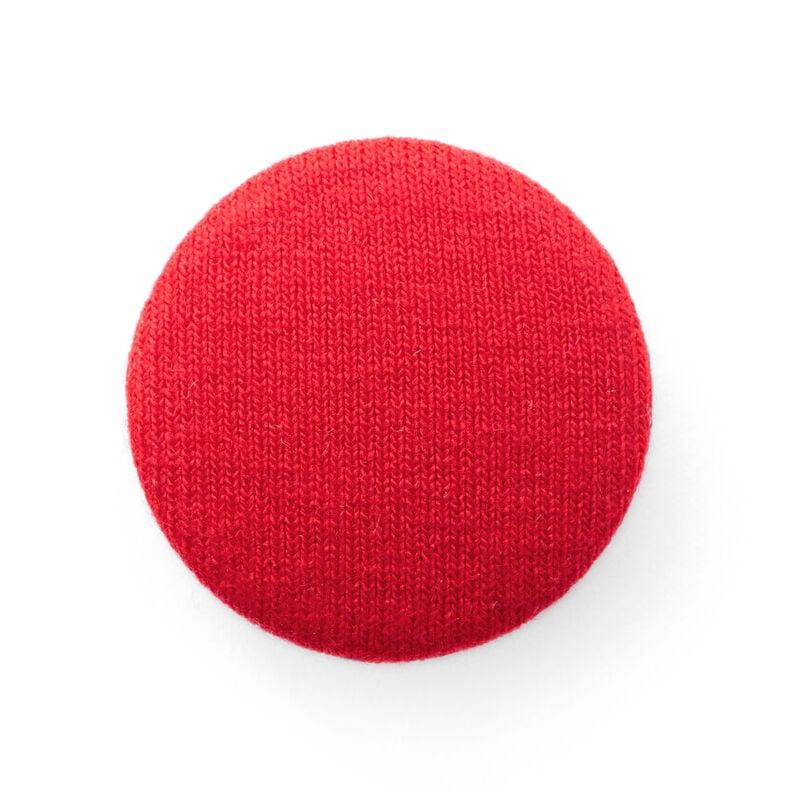 Betrukket knap, Viskosejersey medium – chili,  image number 1