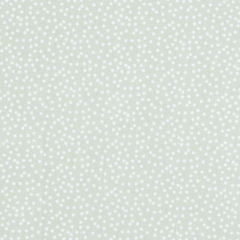 Bomuldsstof Cretonne uregelmæssige prikker – pastelgrøn,  image number 1