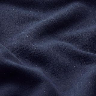 Sweatshirt lodden ensfarvet Lurex – marineblå/sølv, 