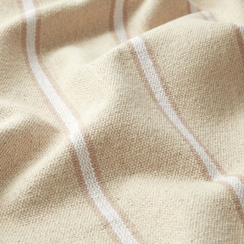 Bomuldsstof rustik – anemone/natur,  image number 2