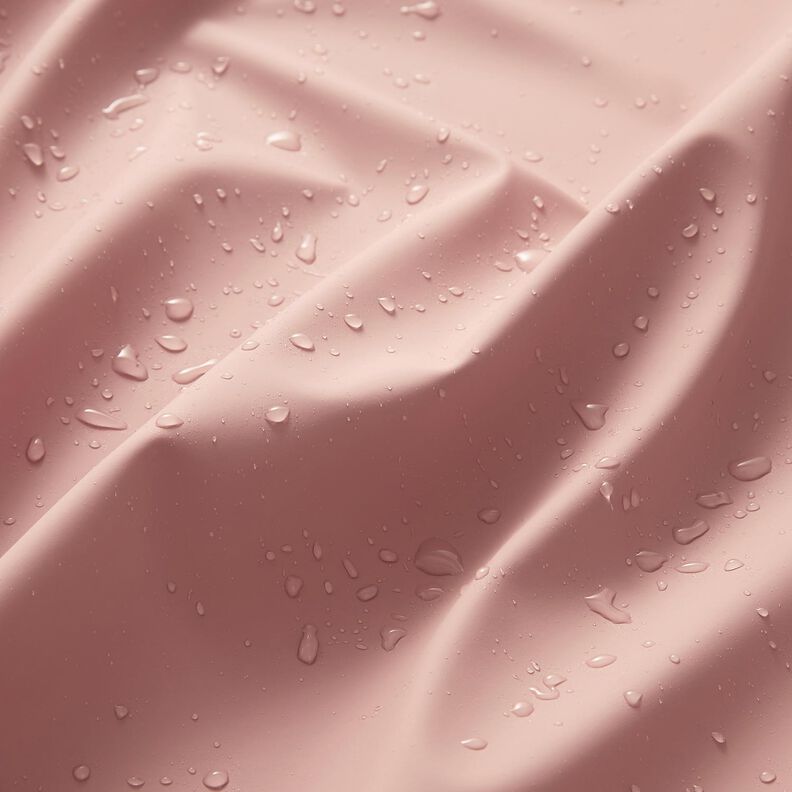 Stof til regnjakker ensfarvet – lys gammelrosa,  image number 3