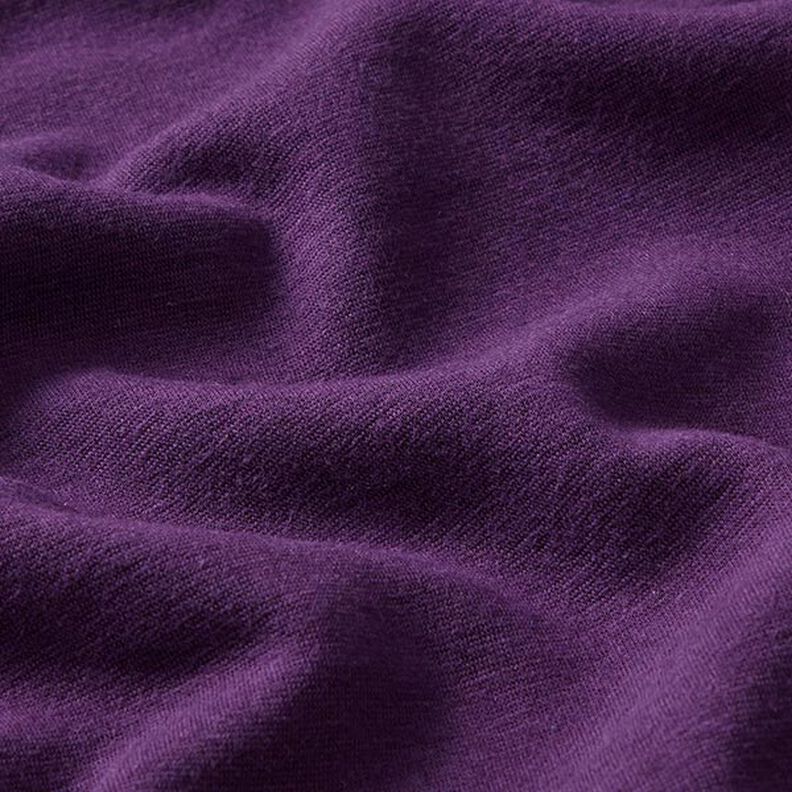 Alpefleece Hyggesweat Ensfarvet – aubergine,  image number 3