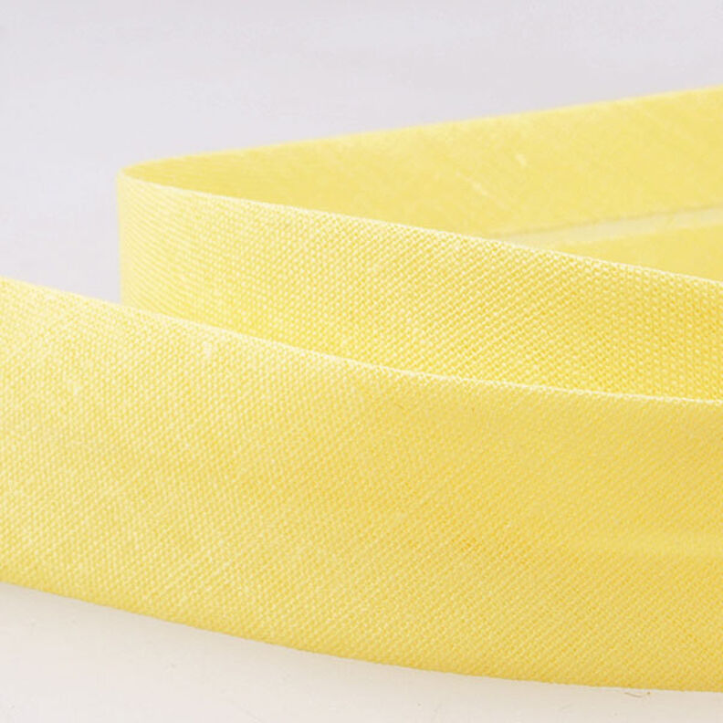 Skråbånd Polycotton [20 mm] – gul,  image number 2