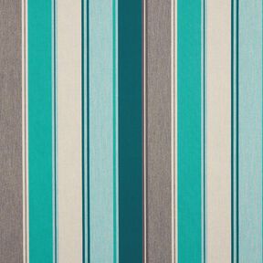 Outdoor stof Canvas blandede striber – blågran/greige, 