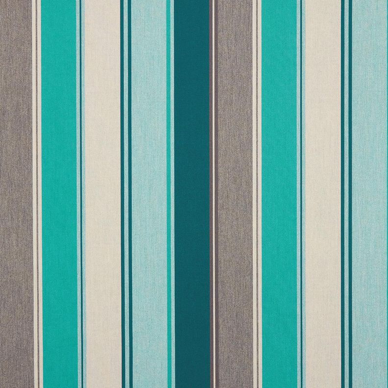 Outdoor stof Canvas blandede striber – blågran/greige,  image number 1