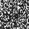 Virskosejersey abstrakt leopardm&oslash;nster &ndash; sort/hvid,  thumbnail number 4