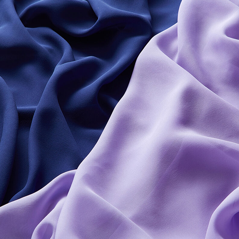 Silkechiffon – marineblå,  image number 6