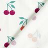 Bomuldsjersey glitter-kirsebær | by Poppy – uldhvid,  thumbnail number 4