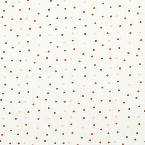 Bomuldsjersey farvede prikker – uldhvid, 