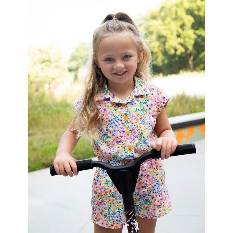 Bomuldsjersey blomsterhav Digitaltryk | Poppy Fabrics – elfenben/farverig,  image number 6