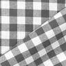 Bomuldsstof Vichy tern 1 cm – perlegrå/hvid,  thumbnail number 3