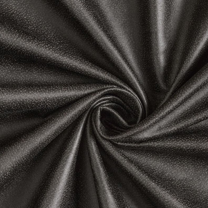 Polsterstof trykt læderlook – sort,  image number 1