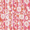Viskosecrepe blomster og grene – orange/pink,  thumbnail number 1