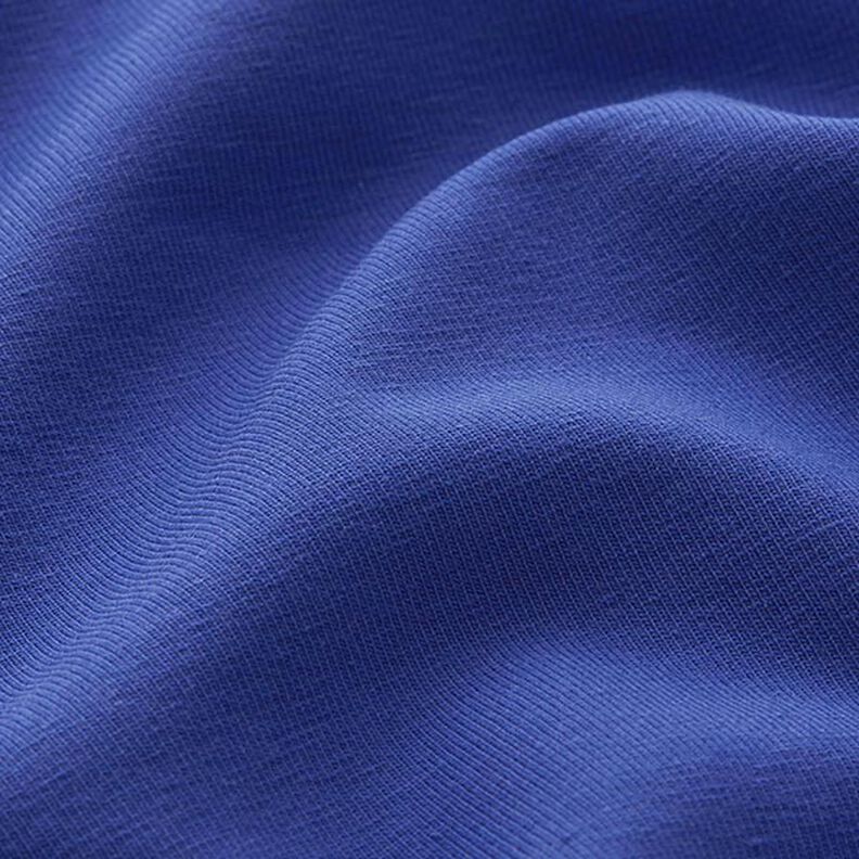 Bomuldsjersey Medium ensfarvet – indigo,  image number 4