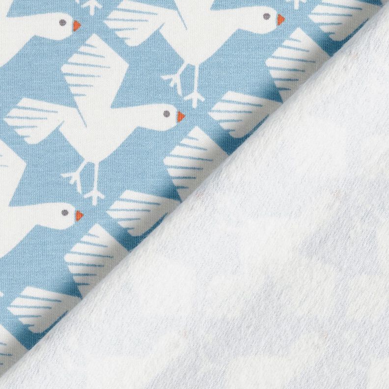 Sweatshirt lodden søde måger – lyseblå/hvid,  image number 4