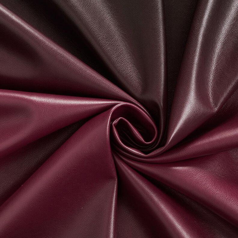 Kunstlæder farveforløb | Katia Fabrics – sort/bordeaux,  image number 3