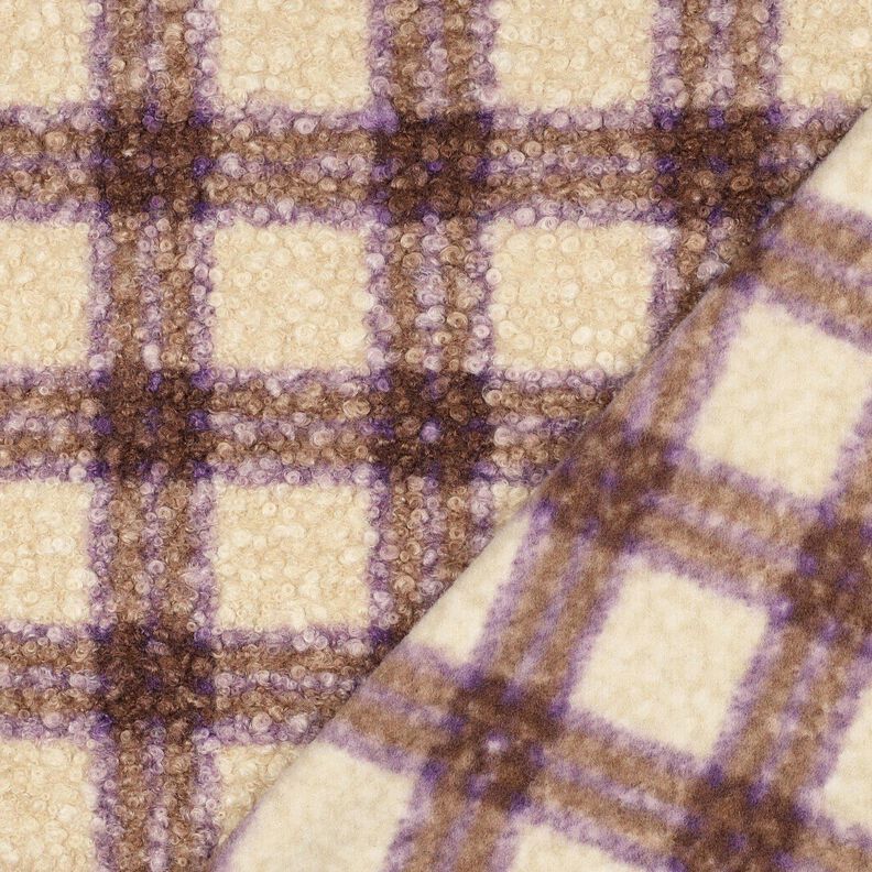 Strick-Bouclé Tern – grøn/uldhvid,  image number 4