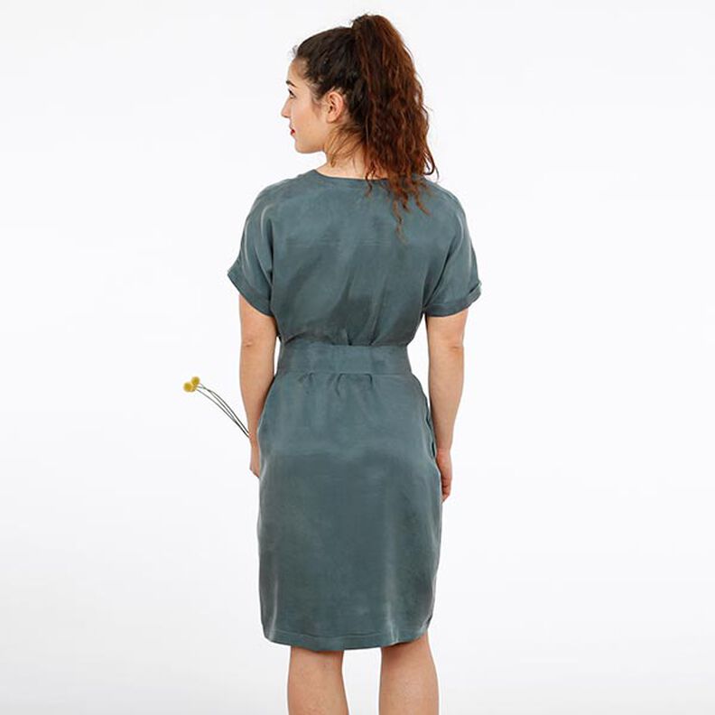 FRAU VIKKI - løs kjole med V-udskæring og bælte, Studio Schnittreif  | XS -  XXL,  image number 3