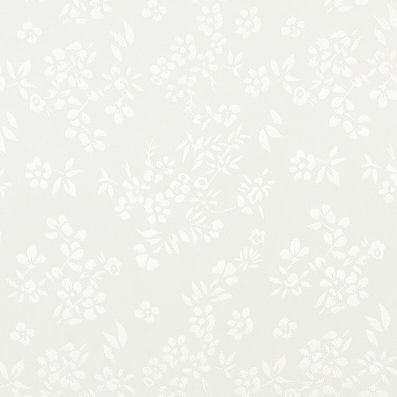 Satin forstof blomster – hvid,  image number 1