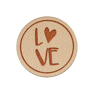 Pyntedel Love [ Ø 25 mm ] – brun, 