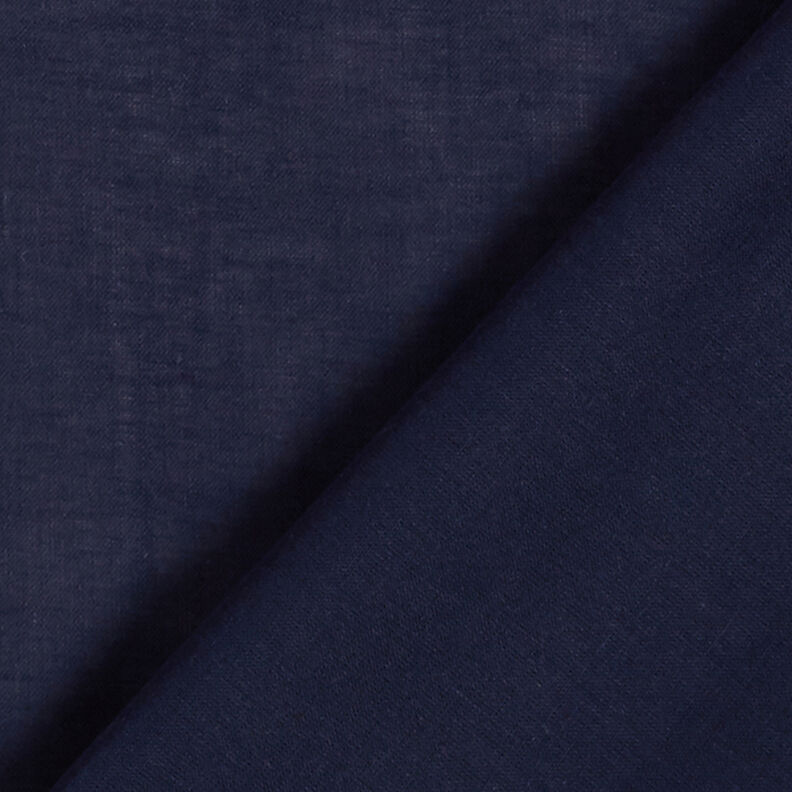 Bomuldsbatist ensfarvet – marineblå,  image number 3