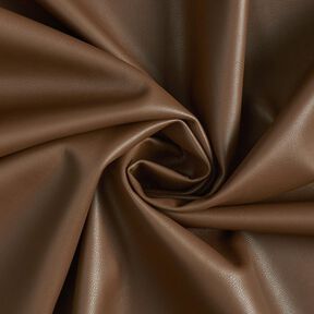 Kunstlæder med velourbagside  – mørkebrun, 
