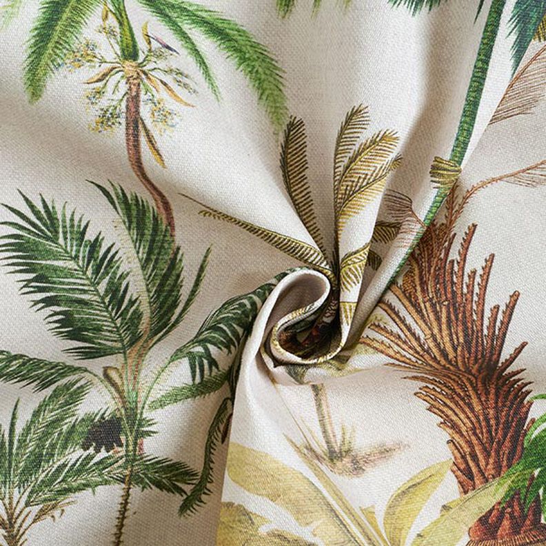 Outdoor stof Canvas palmer – natur/lys olivengrøn,  image number 3