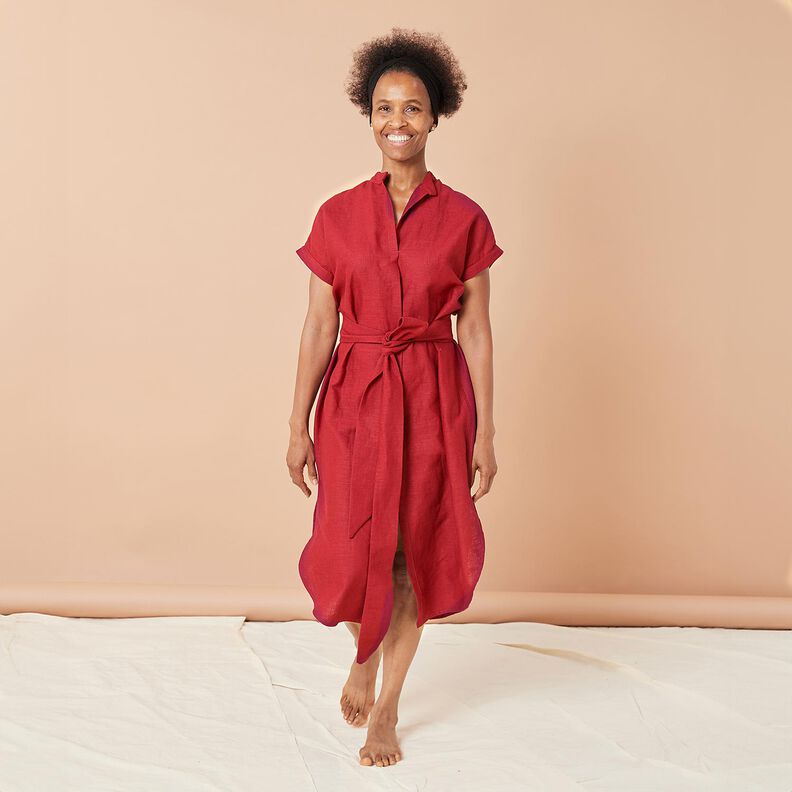 Hørstof Ramie-miks medium – lys olivengrøn,  image number 6