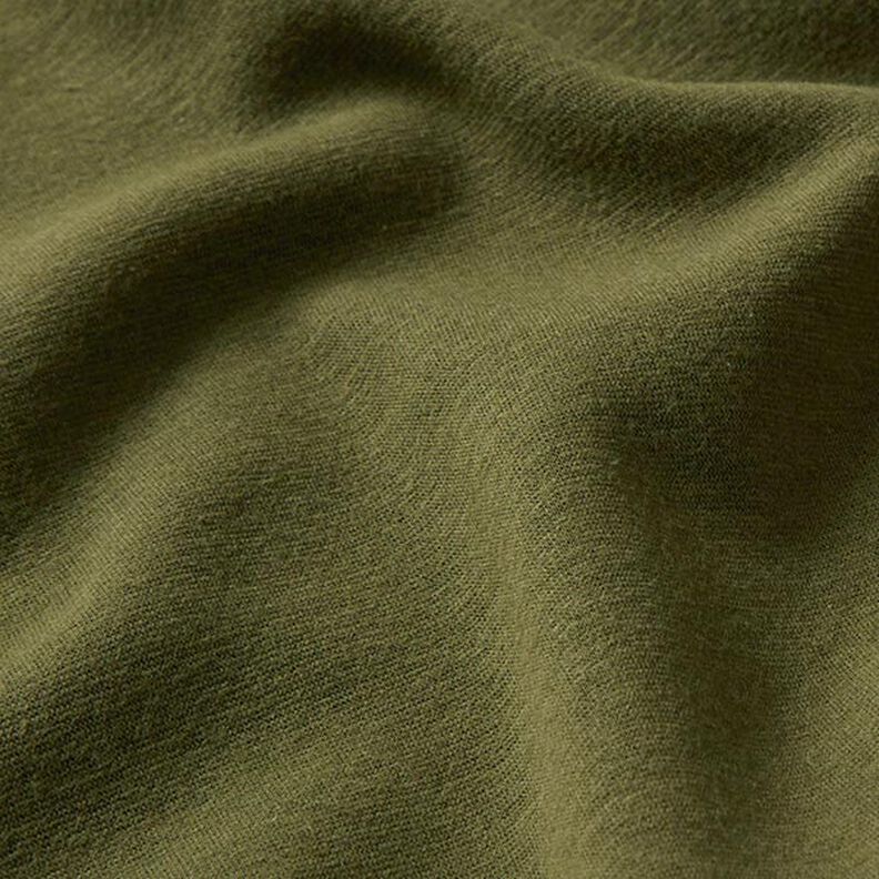 Alpefleece Hyggesweat Ensfarvet – mørk olivengrøn,  image number 3