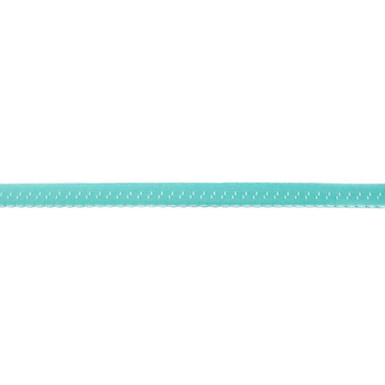 Elastisk indfatningsbånd Blonder [12 mm] – aquablå,  image number 1