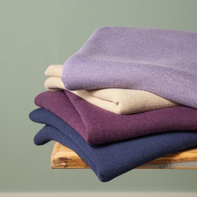 Strikstof Viskose-mix super blød – aubergine,  image number 4