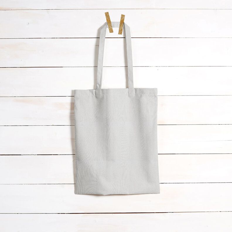 Dekorationsstof Canvas – sølv,  image number 7