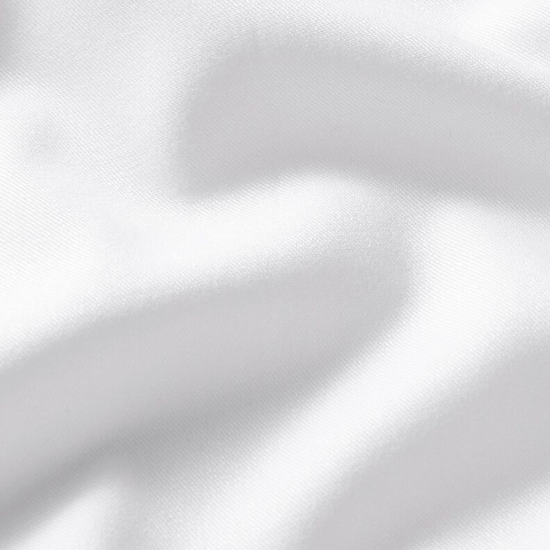 Viskose Stretch Ensfarvet – hvid,  image number 2