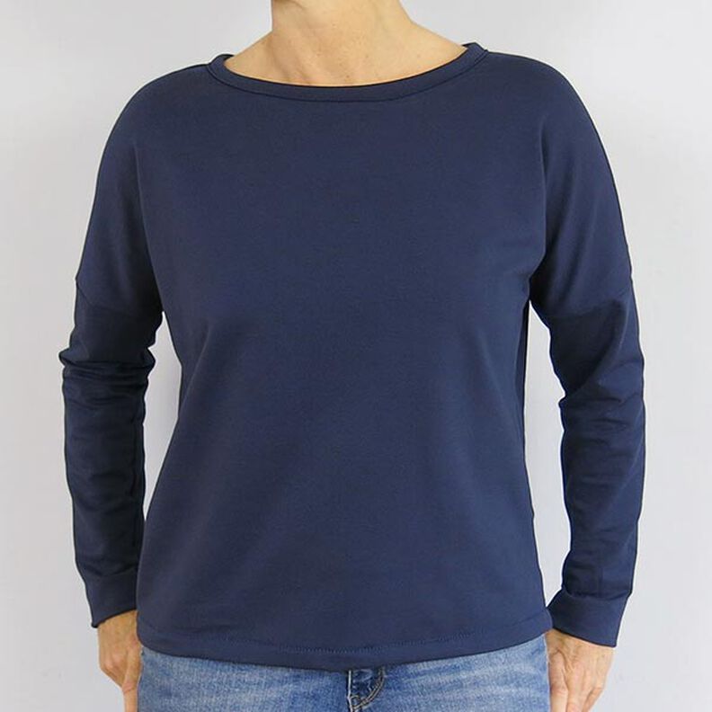 FRAU VEGA - afslappet trøje med wrap-look bagpå, Studio Schnittreif  | XS -  XXL,  image number 7