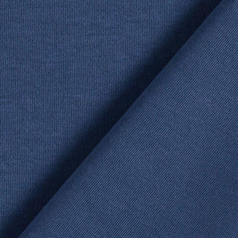 GOTS Interlock Jersey ensfarvet – marineblå,  image number 3