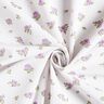 Bomuldspoplin fine roser – lavendel/hvid,  thumbnail number 3