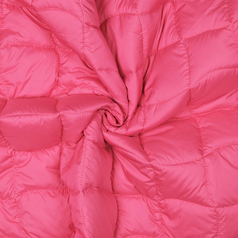 Quiltstof bølgemønstrede firkanter – neonpink/neongul,  image number 3