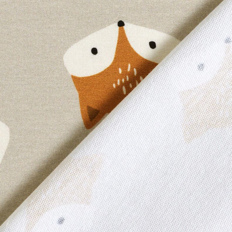 French Terry lille ræv – sølvgrå,  image number 4